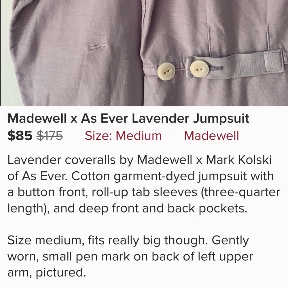 Madewell coveralls